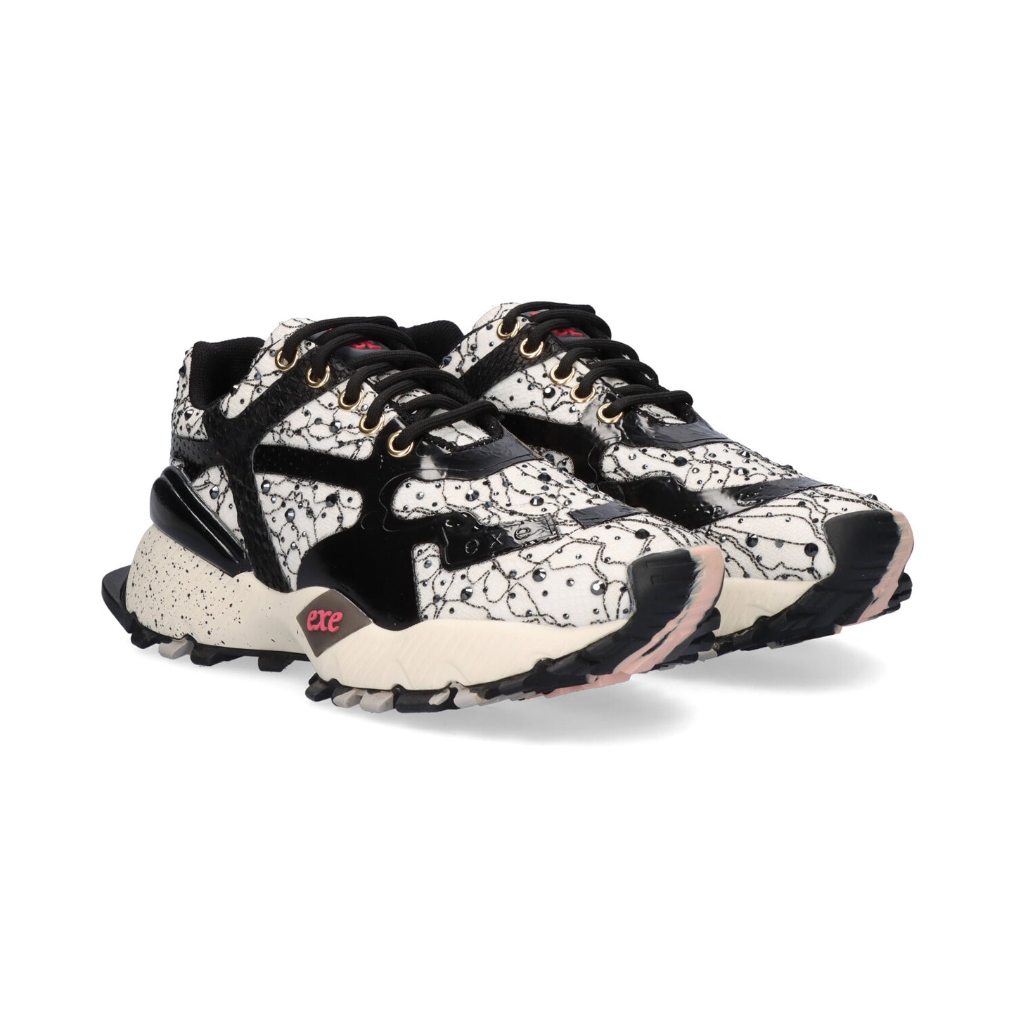 SAPATILHA EXE 134-102 BLACK/WHITE