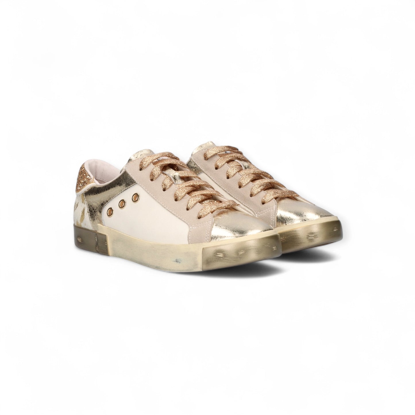 SAPATILHA EXE 705-10 WHITE/GOLD