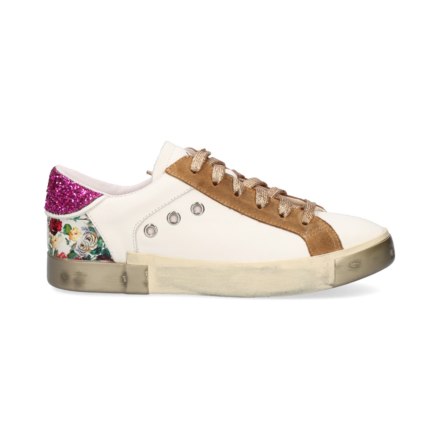 SAPATILHA EXE 705-10 WHITE/TAUPE