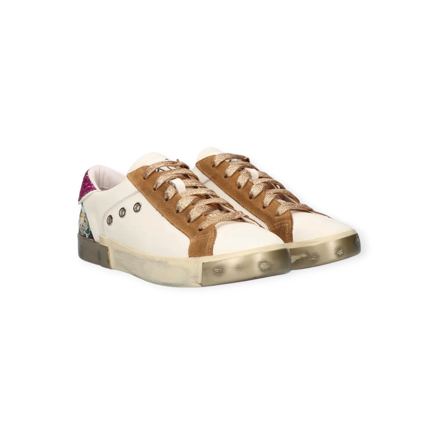 SAPATILHA EXE 705-10 WHITE/TAUPE