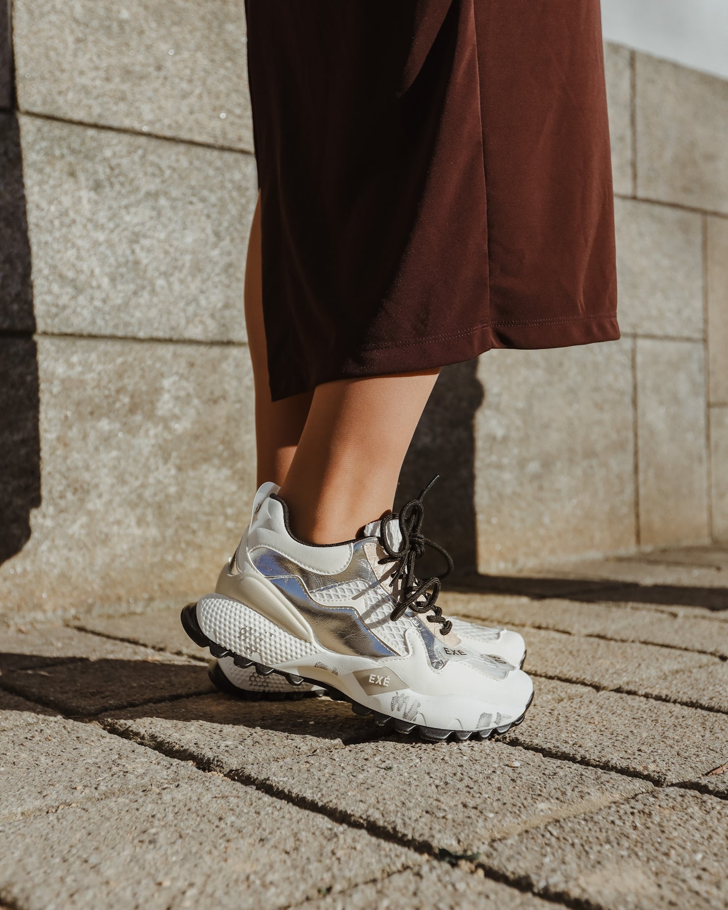 SAPATILHA EXE D190608-13 WHITE/SILVER