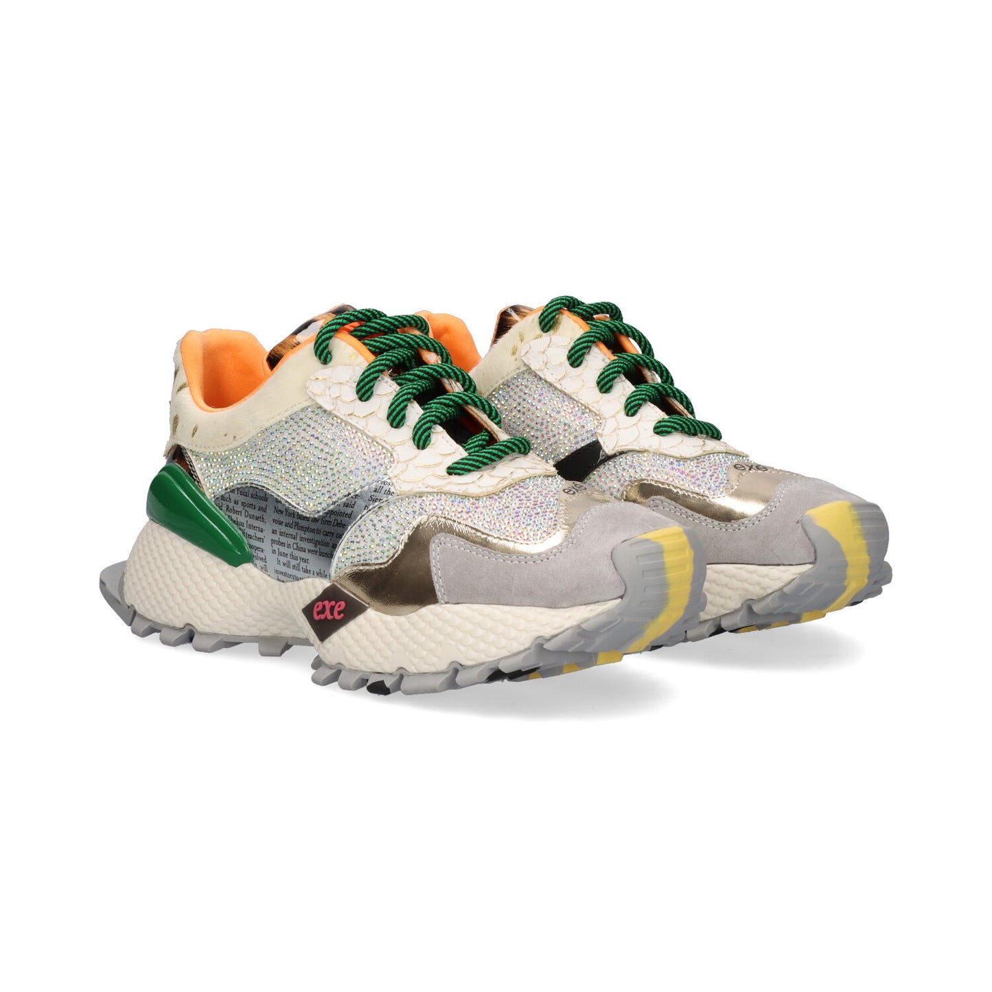 SAPATILHA EXE 8830-1 GREY/GOLD