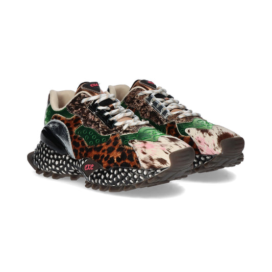 SAPATILHAS EXE 928-12 BEIGE/GREEN