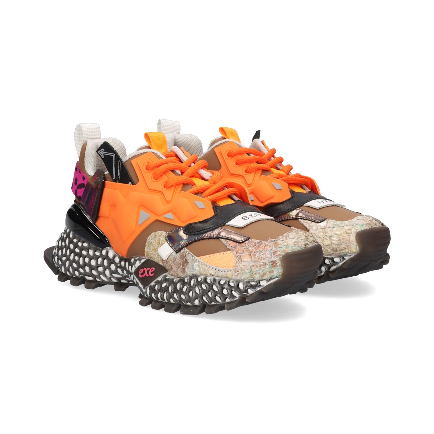 SAPATILHA EXE 929-100 ORANGE/GOLD