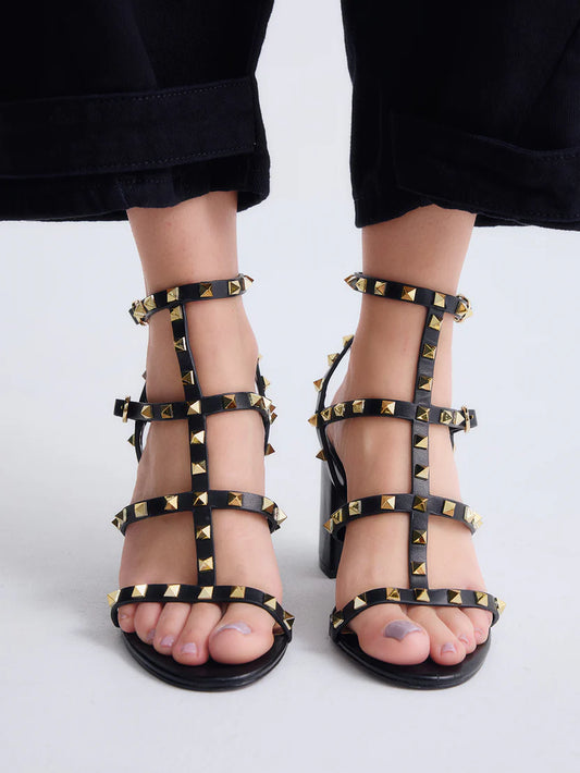 SANDALIAS EXE ADELE-514 BLACK/GOLD