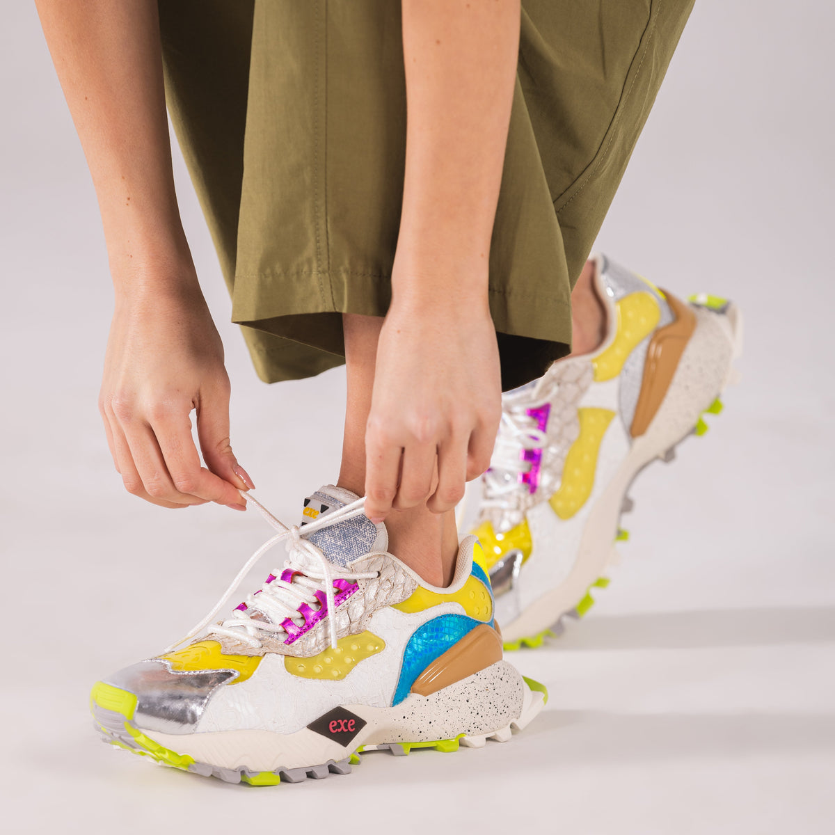 SAPATILHA EXE 134-161 SILVER/YELLOW