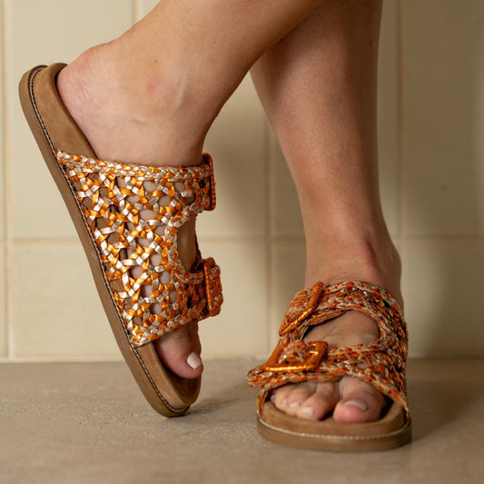SANDALIAS ABF-97 3950K-FUSBY ORANGE/MULTI