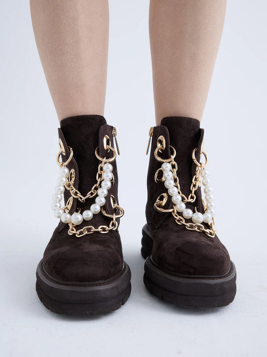 BOTINS BEFREE KIARA-178 BROWN