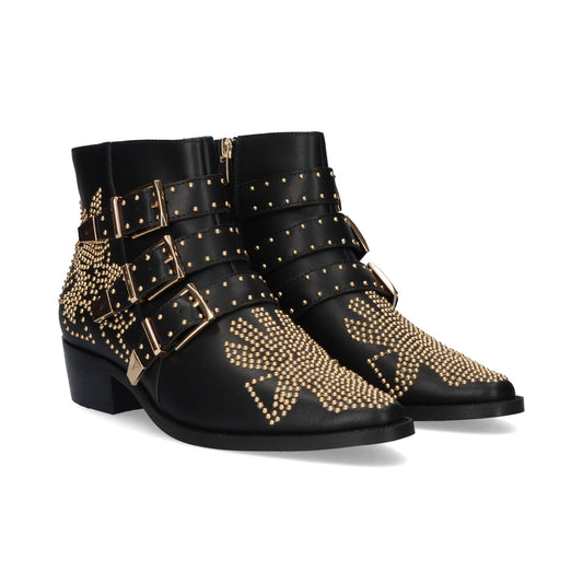 BOTINS BE FREE MILAN 030 BLACK GOLD