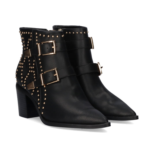 BOTINS BEFREE - NAPOLES-022 BLACK/GOLD
