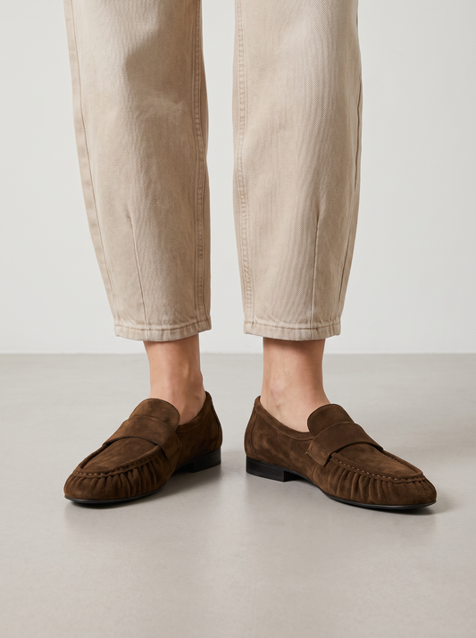MOCASSINS ABF-97 V2067-305-7 SUEDE BROWN