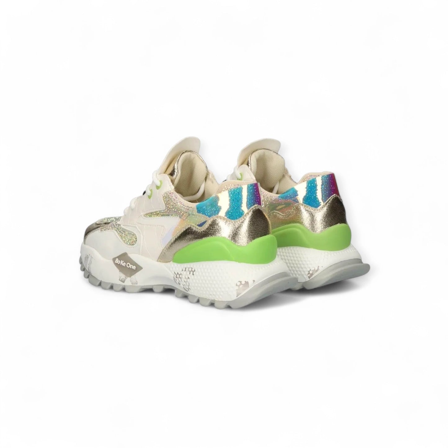 SAPATILHA EXE D190608-17 WHITE/GOLD