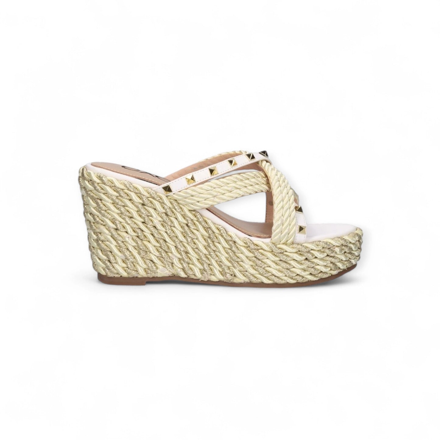 SANDALIAS EXE VALERIA-055 GOLD/WHITE