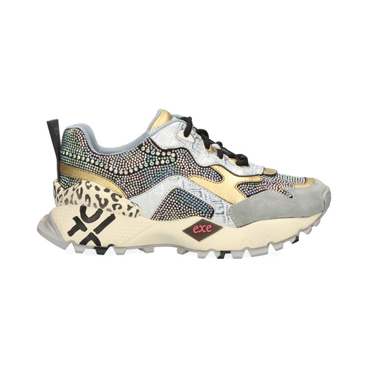 SAPATILHA EXE 134-115 WHITE/GOLD