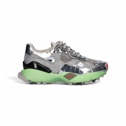 SAPATILHA D-134-18 SILVER/GREEN