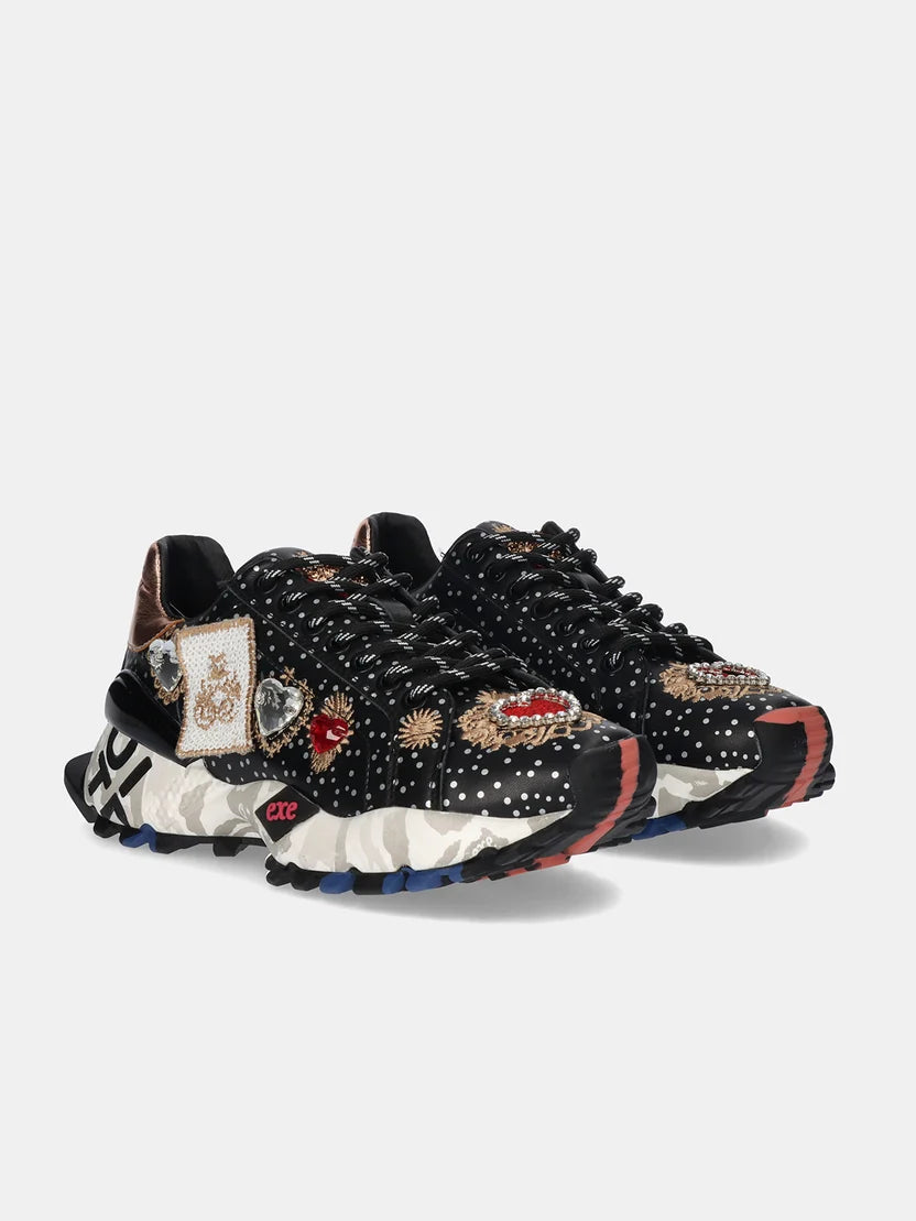 SAPATILHAS EXE 134-211 BLACK/CHAMPAGNE