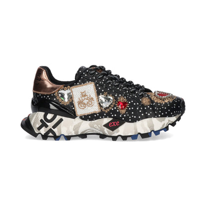 SAPATILHAS EXE 134-211 BLACK/CHAMPAGNE