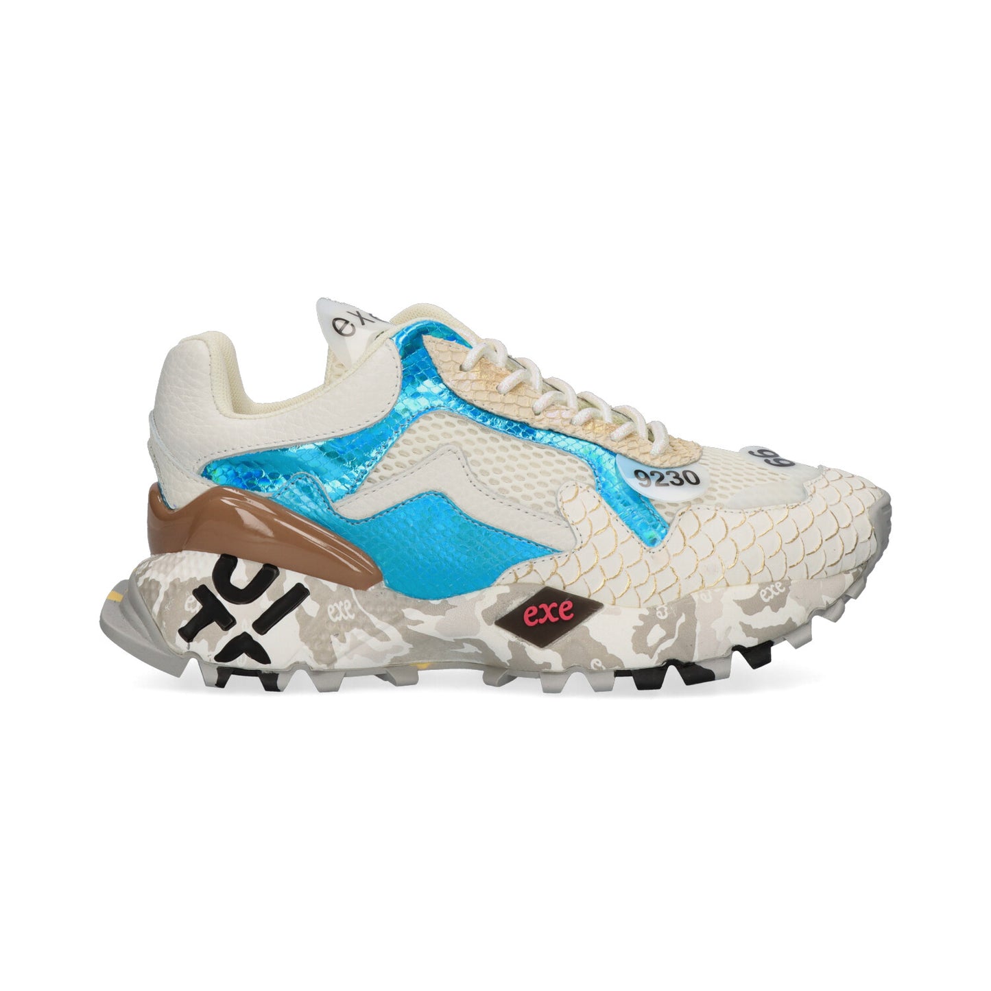 SAPATILHA EXE 134-28 GOLD/AQUA