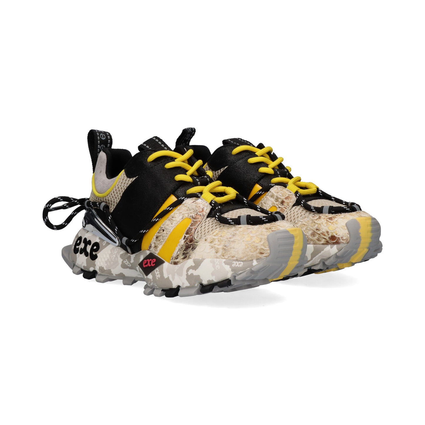 SAPATILHA EXE 134-65 YELLOW/BLACK PONY