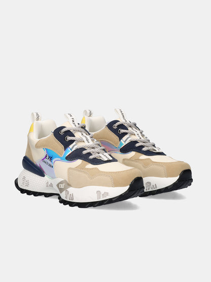 SAPATILHA EXE 19V03-1 BEIGE/BLUE