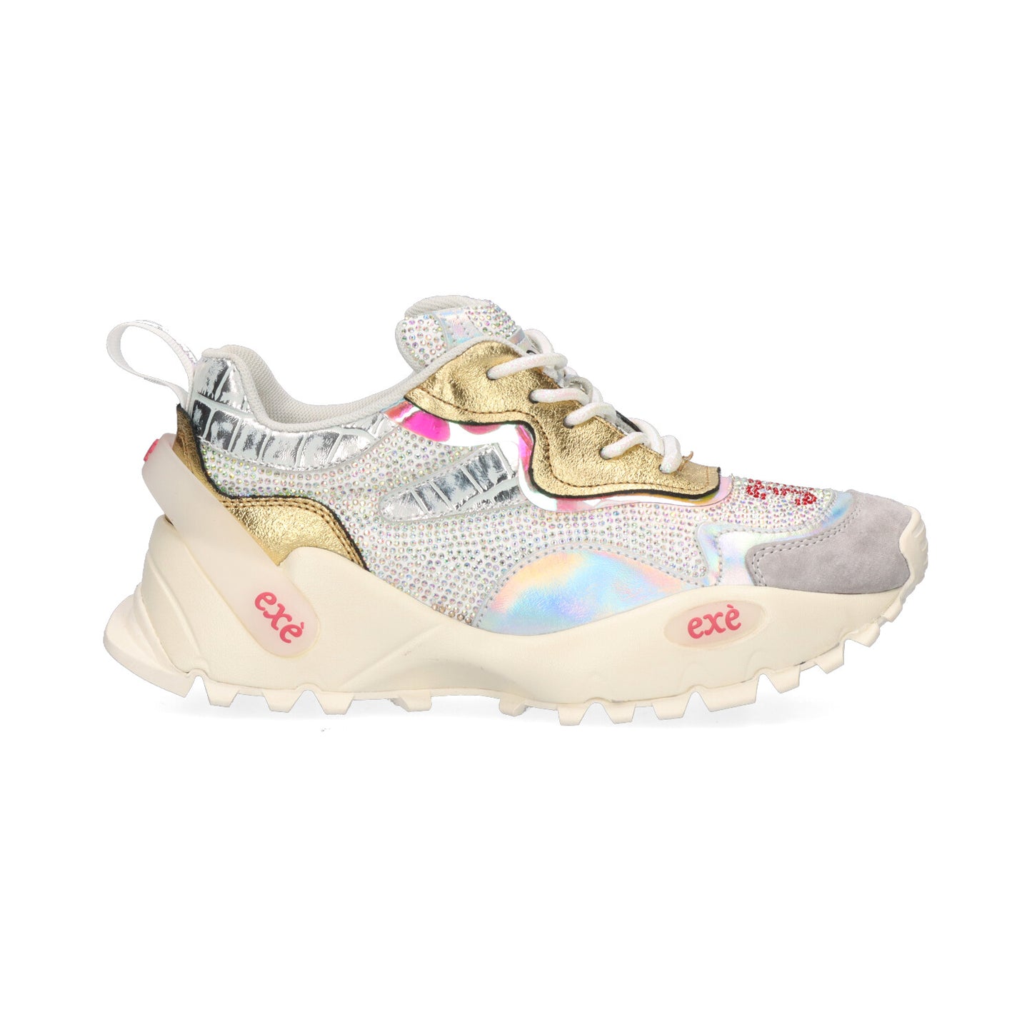 SAPATILHA EXE 4032-1A SILVER/GOLD