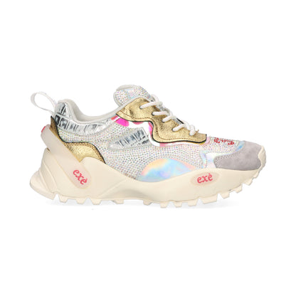 SAPATILHA EXE 4032-1A SILVER/GOLD