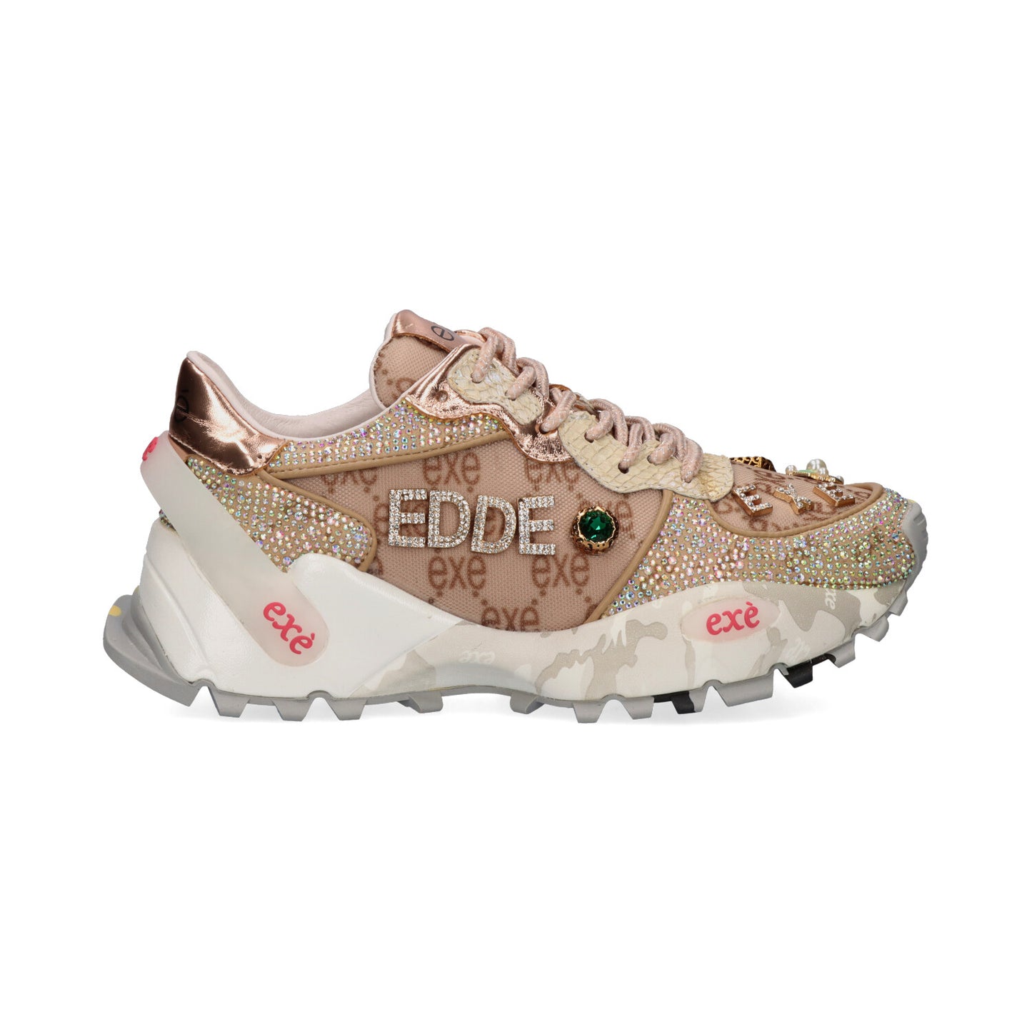 SAPATILHA EXE 4032-20 TAUPE/CHAMPAGNE