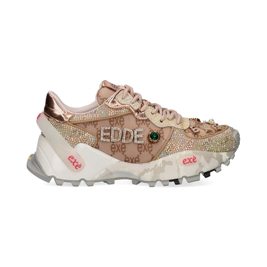 SAPATILHA EXE 4032-20 TAUPE/CHAMPAGNE