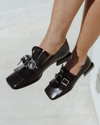 MOCASSINS ABF-97 - V1392-45-2 BLACK