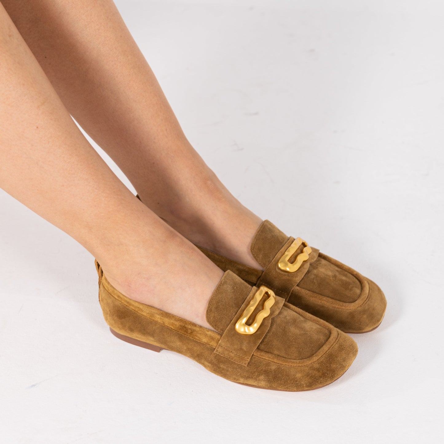 SAPATOS ABF-97 ESTELA SUEDE CAMEL