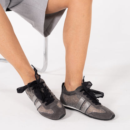 SAPATILHAS ABF-97 ELIANE GREY/SILVER