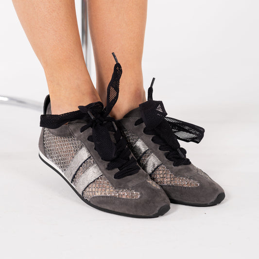 SAPATILHAS ABF-97 ELIANE GREY/SILVER