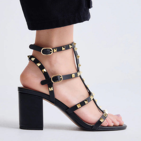 SANDALIAS EXE ADELE-514 BLACK/GOLD