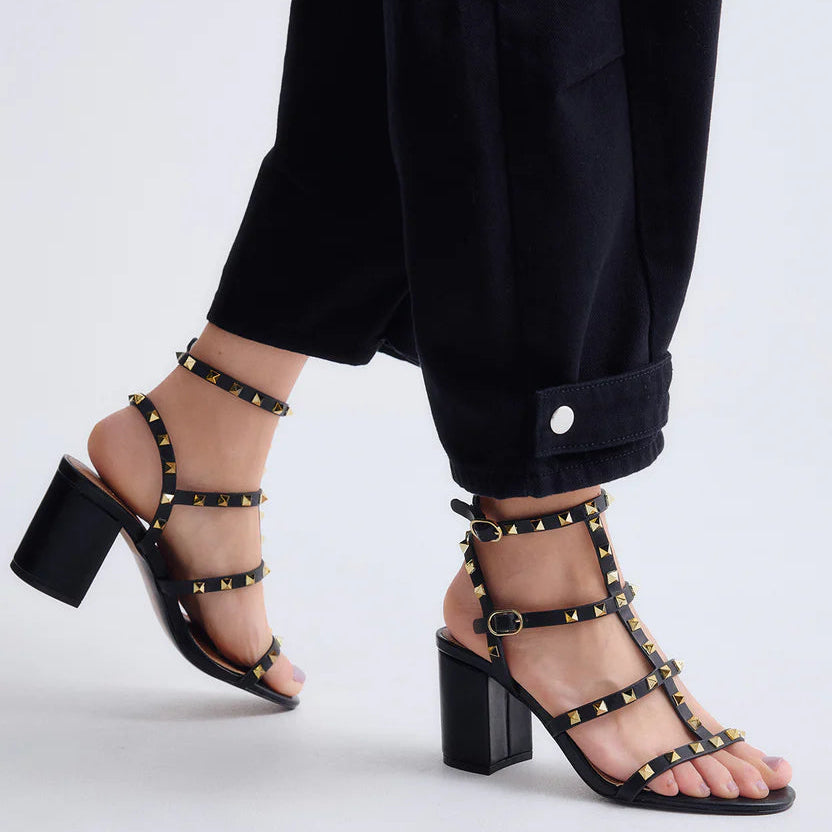 SANDALIAS EXE ADELE-514 BLACK/GOLD