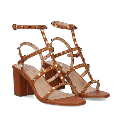 SANDALIAS EXE ADELE-514 TAN/GOLD