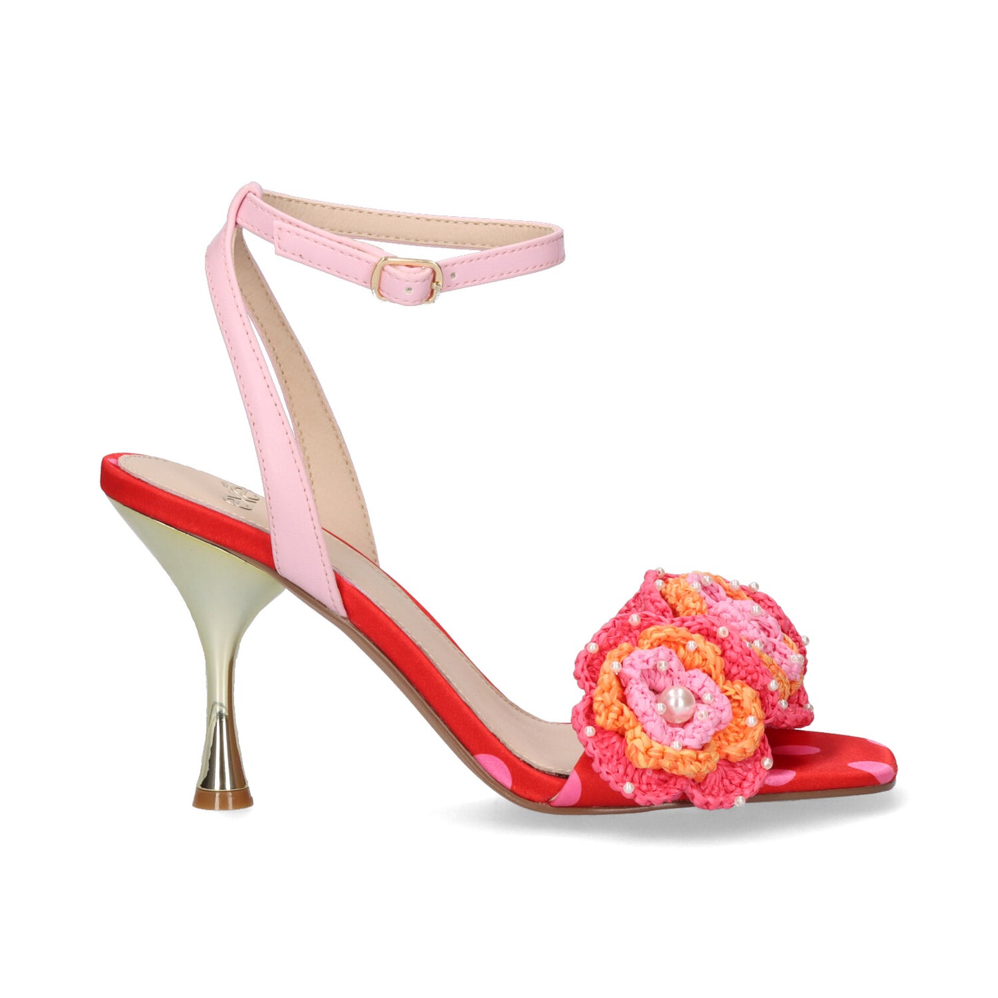 SANDALIAS EXE ANITA-116 FLOWER RED PINK