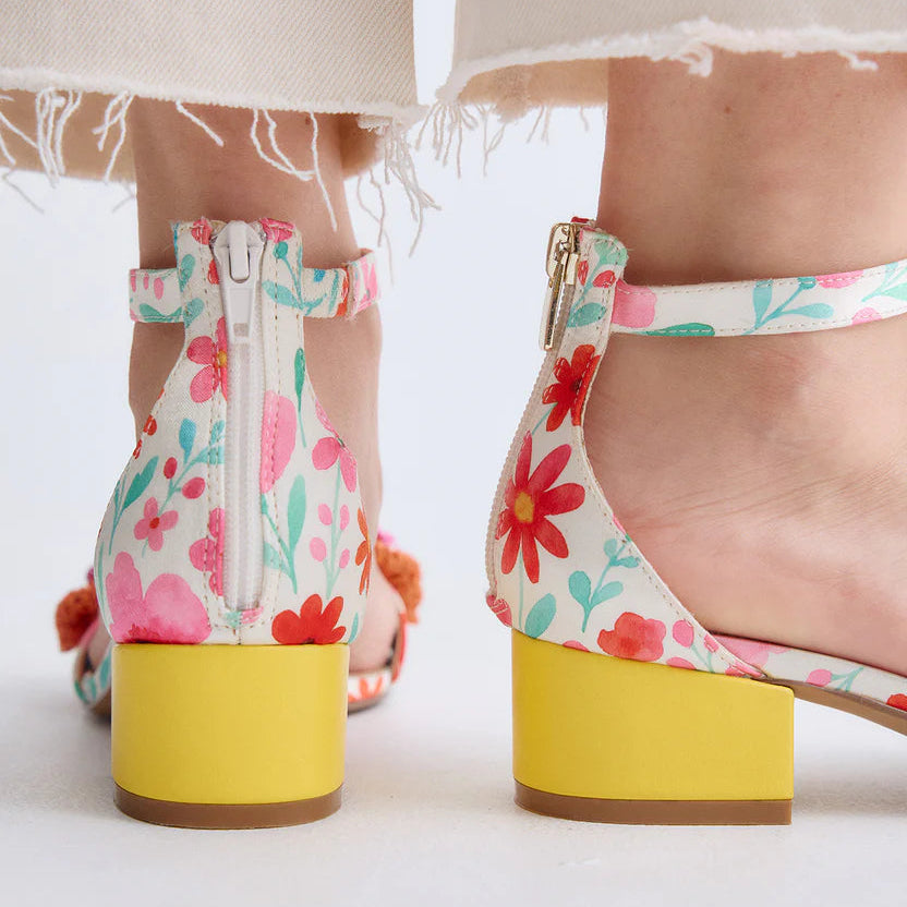 SANDALIAS EXE CAPRI-400 YELLOW/ORANGE FLOWER