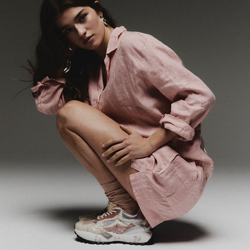 SAPATILHA EXE D190608-13B WHITE/PINK