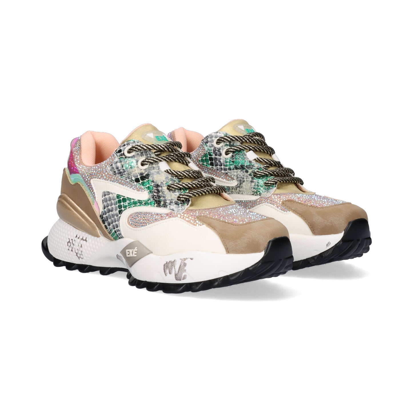 SAPATILHA EXE D190608-17B GOLD/GREEN