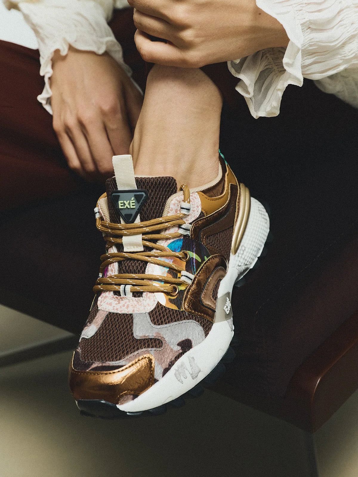 SAPATILHAS EXE D190608-30 BROWN/BRONZE