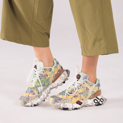 SAPATILHA EXE 134-20 YELLOW/MULTICOLOR