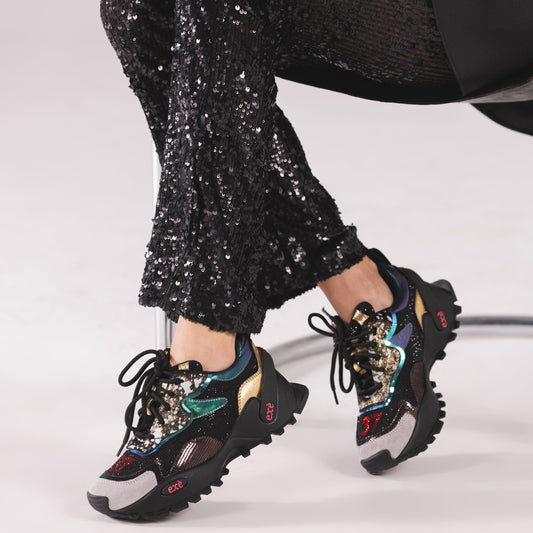 SAPATILHA EXE 4032-1A BLACK/GOLD