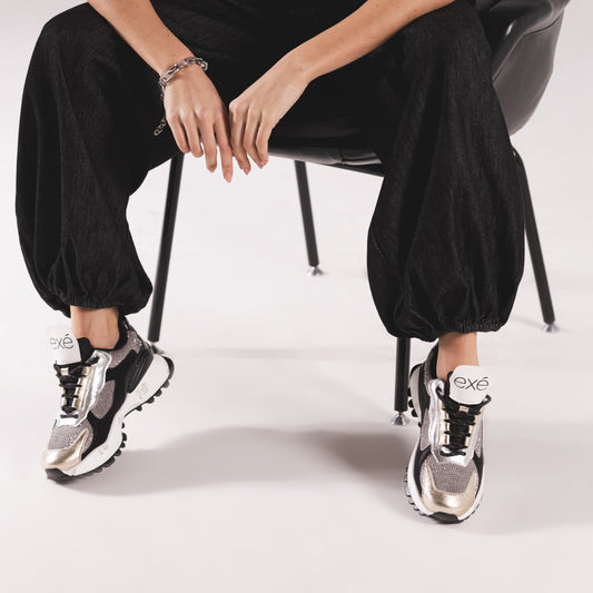 SAPATILHA EXE D190608-22A BLACK/GOLD