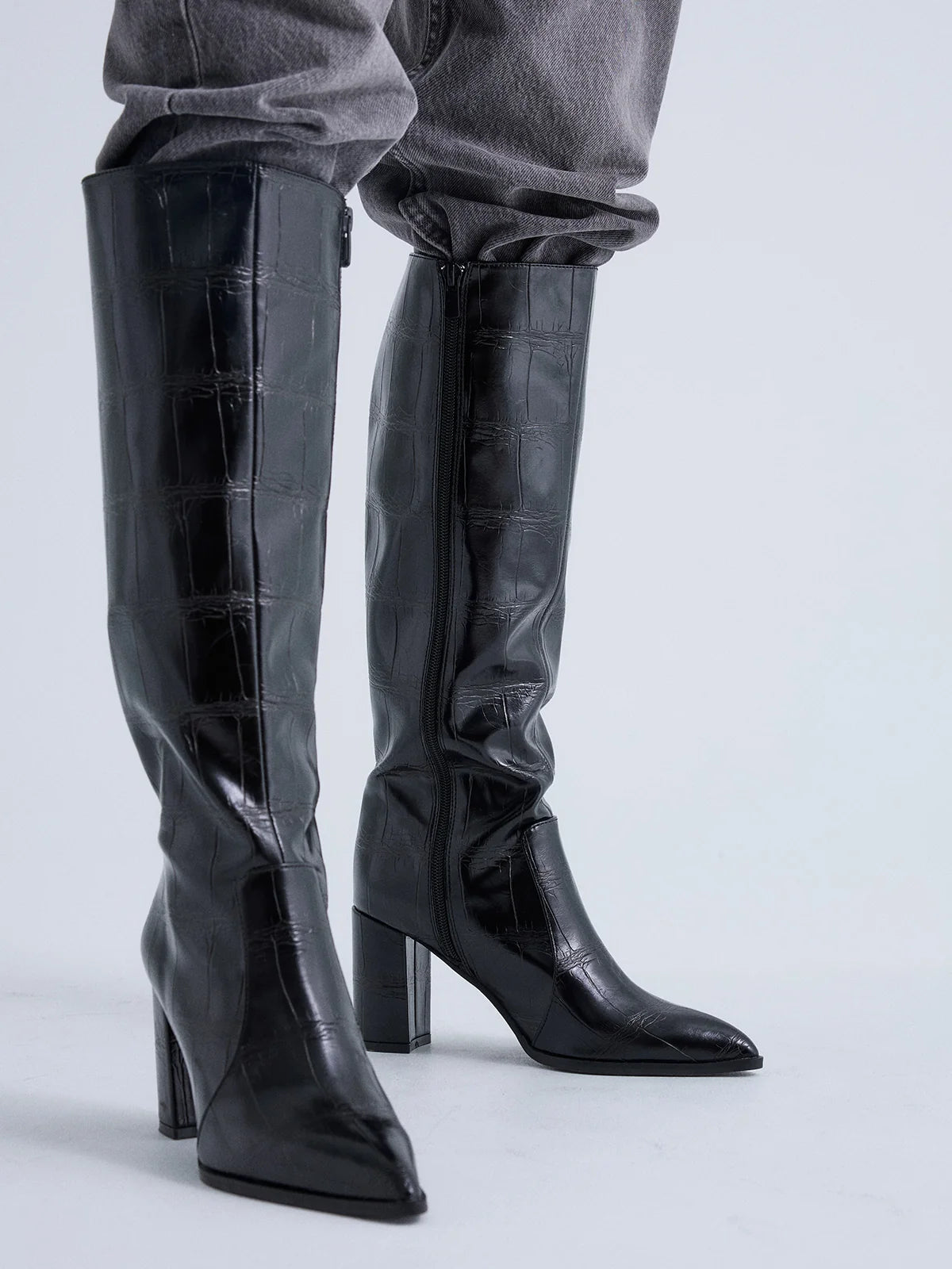 BOTAS EXE FIEEIPA-444 CROCO BLACK