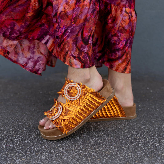 SANDALIAS ABF-97 2428-HEEL ORANGE