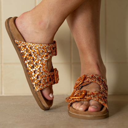 SANDALIAS ABF-97 3950K-FUSBY ORANGE/MULTI
