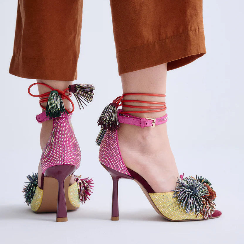 SANDALIAS EXE JENIFER-725 PINK/YELLOW