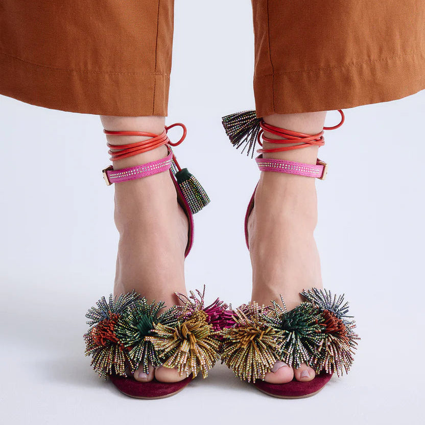SANDALIAS EXE JENIFER-725 PINK/YELLOW