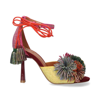 SANDALIAS EXE JENIFER-725 PINK/YELLOW