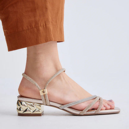 SANDALIAS EXE KATY-485 GOLD/SILVER